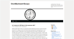 Desktop Screenshot of clockbackward.com